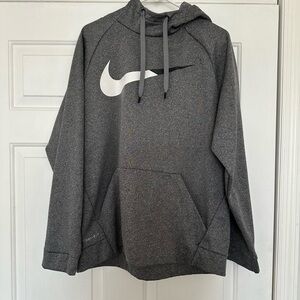 Nike Men's Gray Hoodie- Large